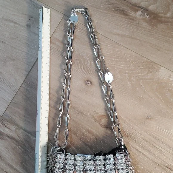 Iconic NWT Paco Rabanne Rhinestone 1969 Nano Bag - Picture 10 of 13